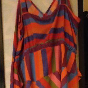 Womens XL A New Day Chevron Printed Vintage Dress